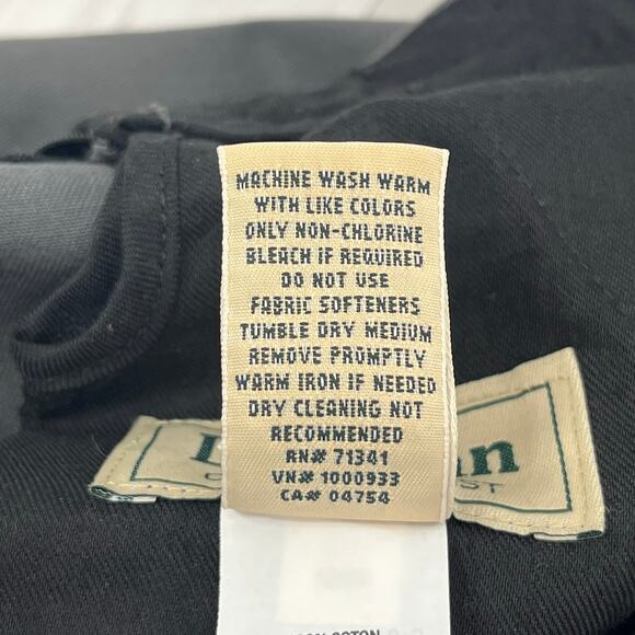 L.L. Bean Comfort Waist Gray Chino Plain Basic Short Work Cotton Dress Pants 42 - Picture 5 of 8